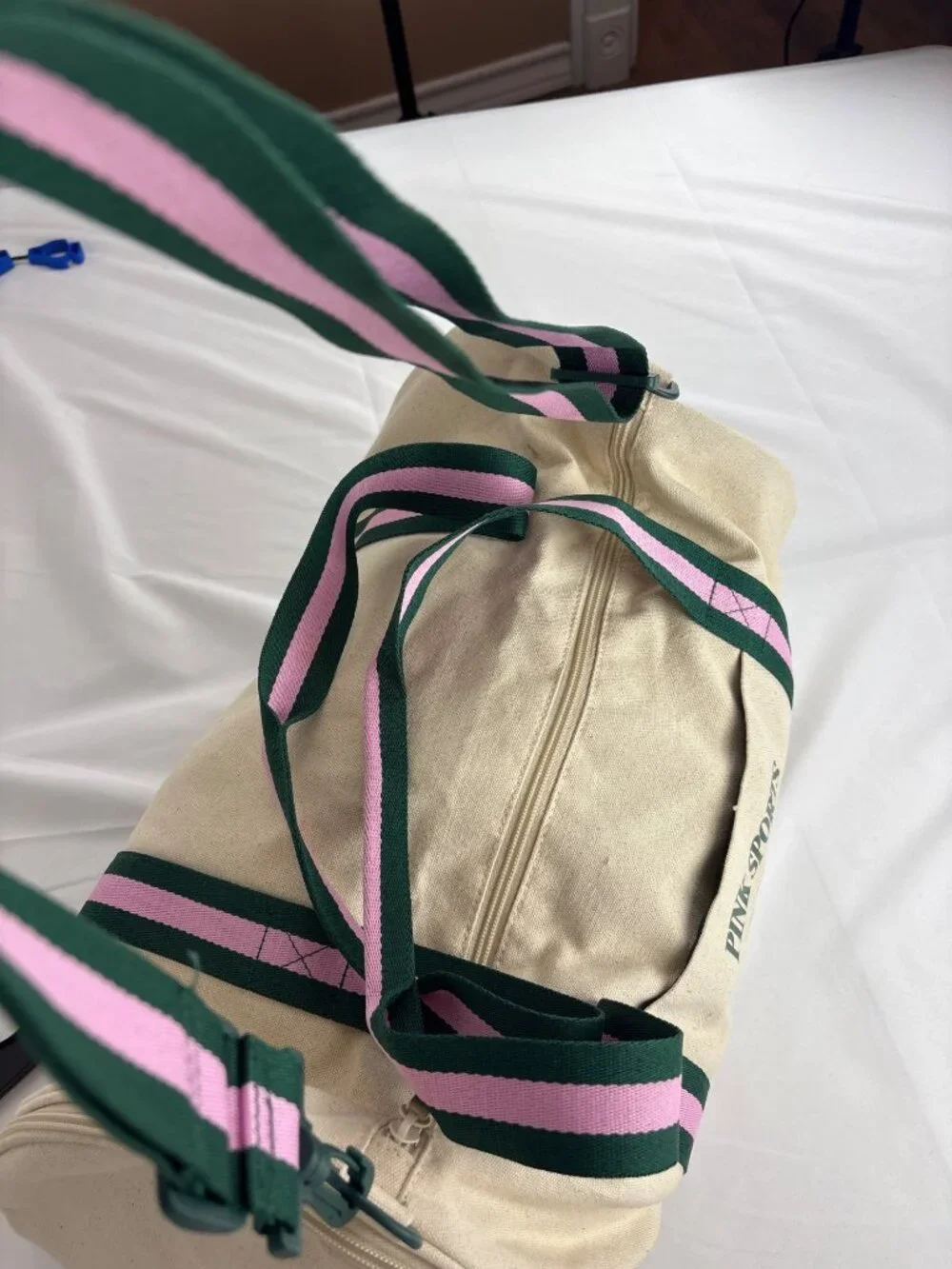 Victoria's Secret PINK Y2K Blockette Athletic Canvas Duffle Bag